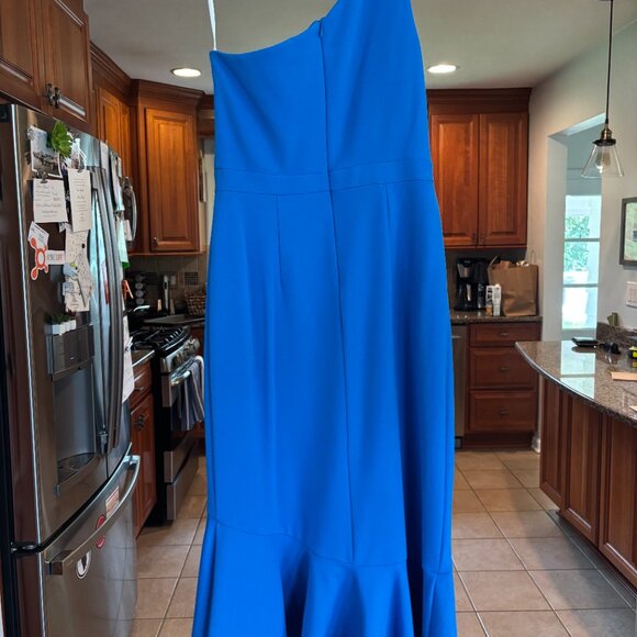 Women's One-Shoulder High-Low Dress-Xscape - Picture 5 of 8